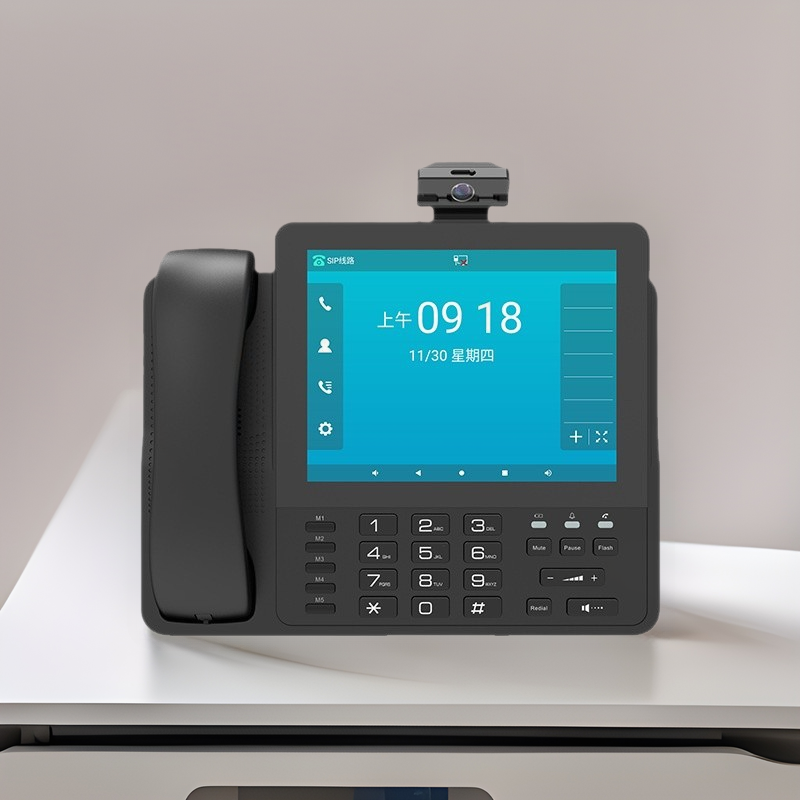 Бизнес офисная адресная книга, умный набор, HD запись, многопартнерская конференция, умный SIP терминал